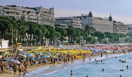 Cannes one of the major seaside resort on the french riviera