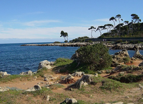 Vista del percorso di Tire-Poil on Cap d'Antibes