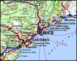 alpes maritimes carte de france