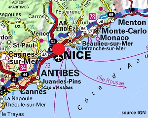 Carte de Nice