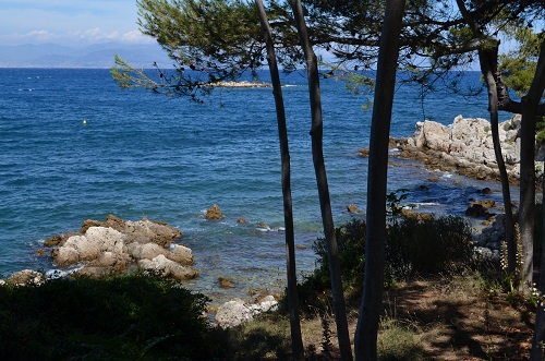 Creek in Cap d'Antibes in a paradisiacal place