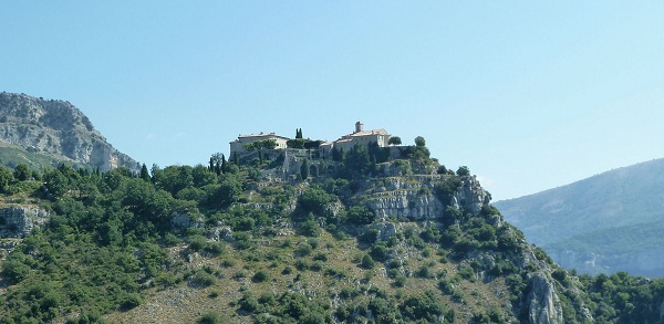 The hillside village of Gourdon in Grasse area