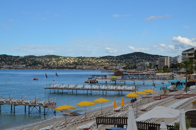 Juan les Pins: beach in the casino area