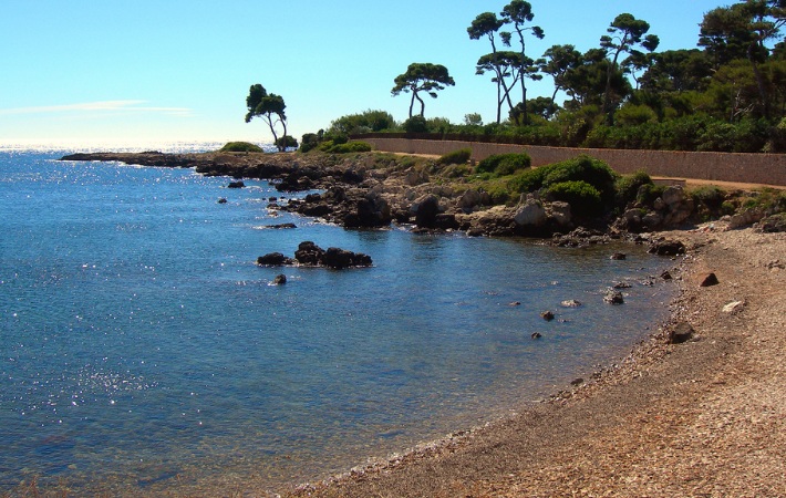 Plages du Cap d'Antibes de la Garoupe hors saison