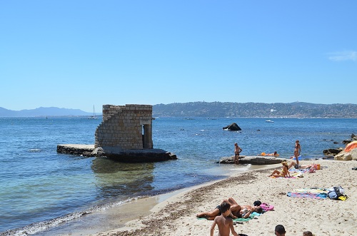 La plage des Ondes au Cap d'Antibes