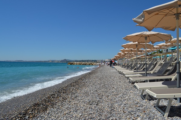 Une plage privée à Cagnes sur Mer