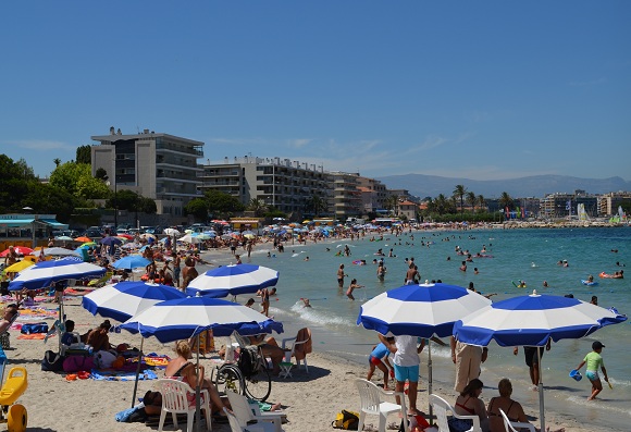 Plage de la Salis pendant l'été