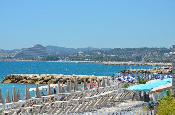 A private beach in Cagnes sur Mer (Cros de Cagnes)