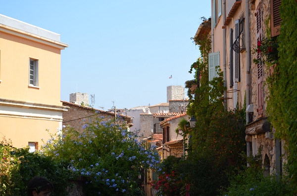 Vue sur le vieil Antibes et le musée Picasso depuis le Safranier